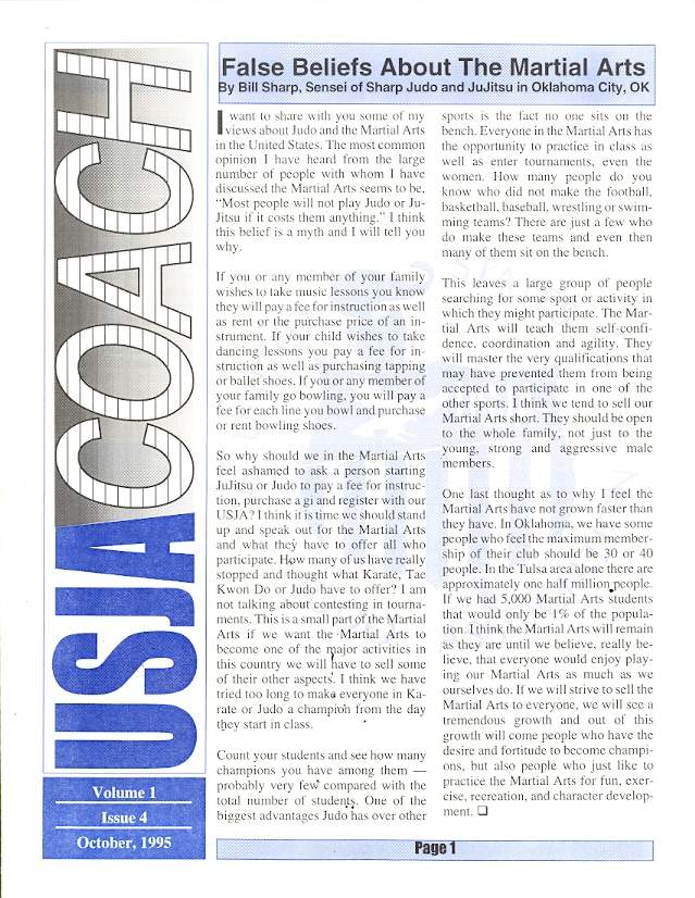 10/95 USJA Coach Newsletter